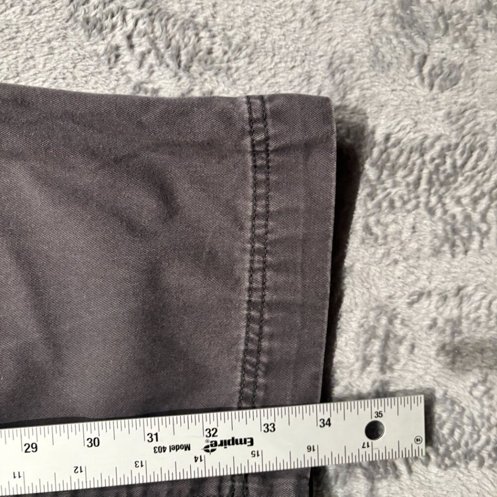 Eddie Bauer Women's Size 8L 30x34 Legendary Gray Cotton Straight Leg Chino Pants - Picture 6 of 10